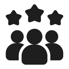 Team and stars illustration